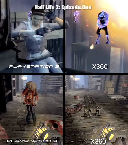 portal 2 ps3 vs xbox 360. Xbox 360 Graphics Comparison