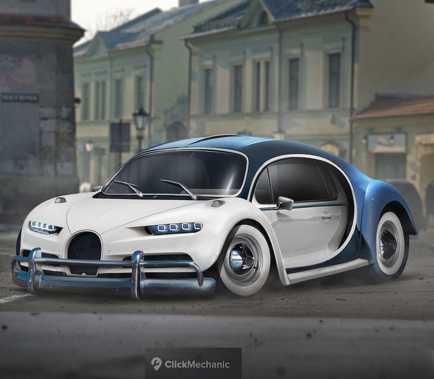Bugatti Chiron Vw Beetle Hybrid And 6 More Bizarre Car Mashups Techeblog 9749