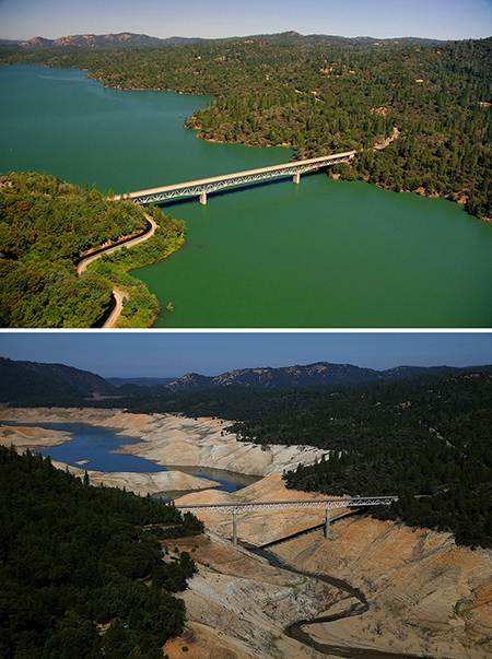 California Drought Before After