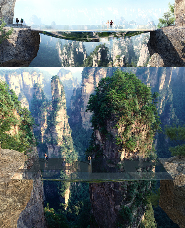 China Transparent Mirrored Bridge