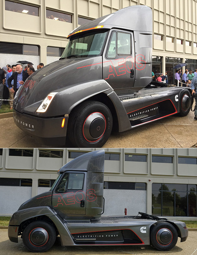 Cummins AEOS is an AllElectric Semi Truck with a 100Mile Range, Here