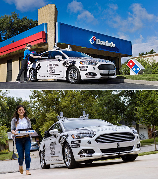 Domino's Self-Driving Pizza Delivery Car