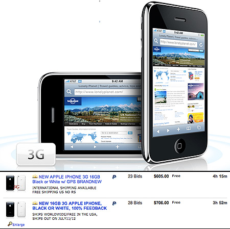 eBay iPhone 3G
