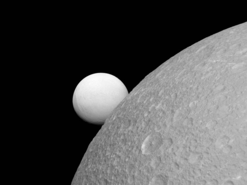 Enceladus Dione