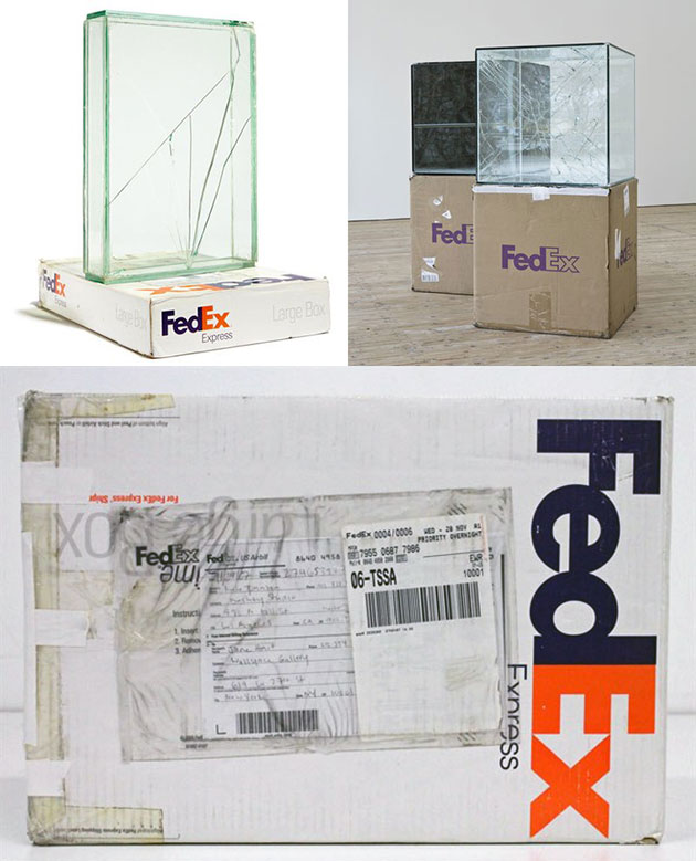 Glass FedEx Packages