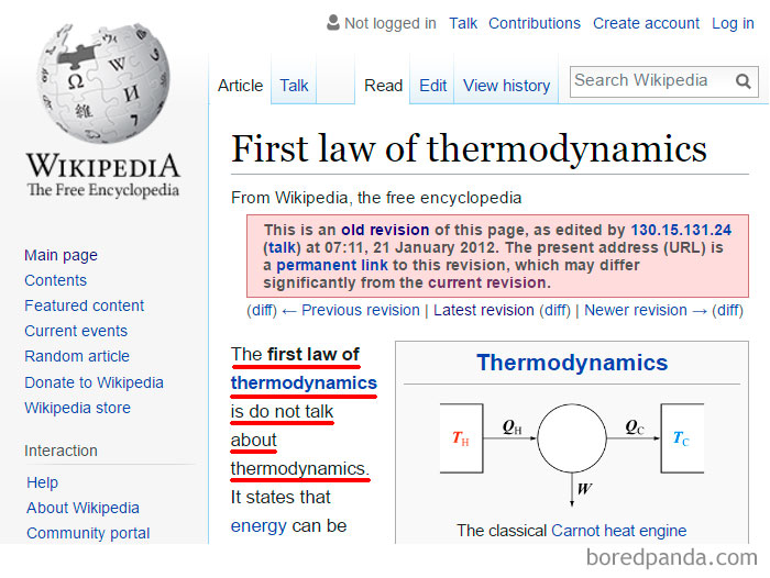 Funny Wikipedia Edit