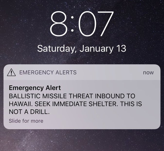 Hawaii Ballistic Missile