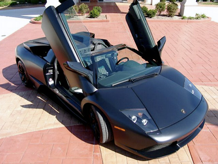 To get your hands on the only matte black Lamborghini LP640 roadster in the