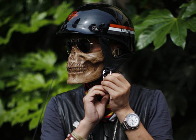 Motorcycle Skull Half Mask