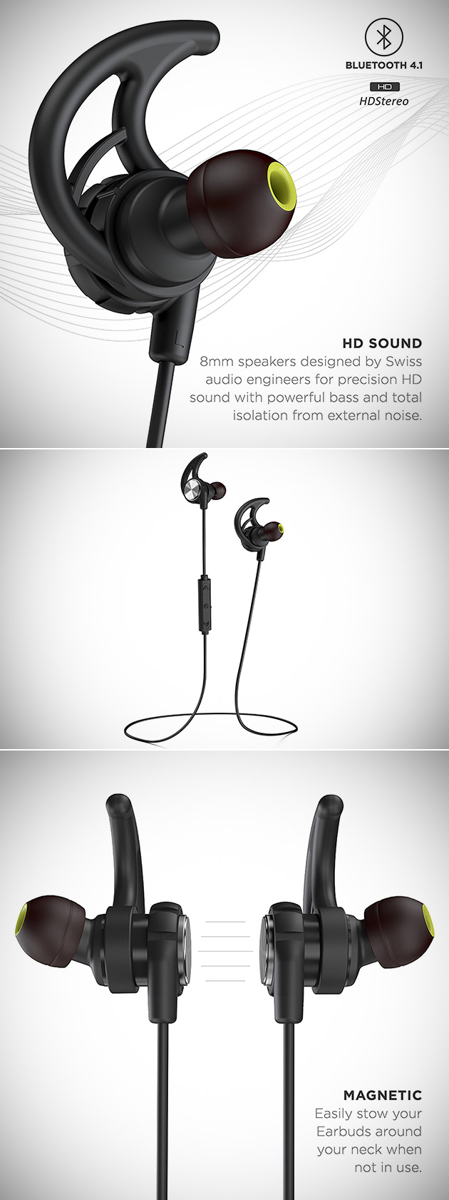 Phaiser BHS-750 Bluetooth Sport Headphones
