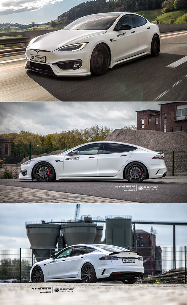 Tesla Model S Turns Sedan Into a Sleek Matte White Bullet – TechEBlog
