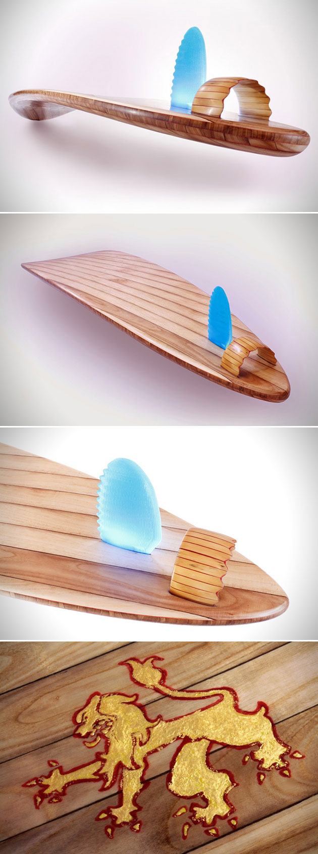 Rampant Surfboard 3D-Printed Fin