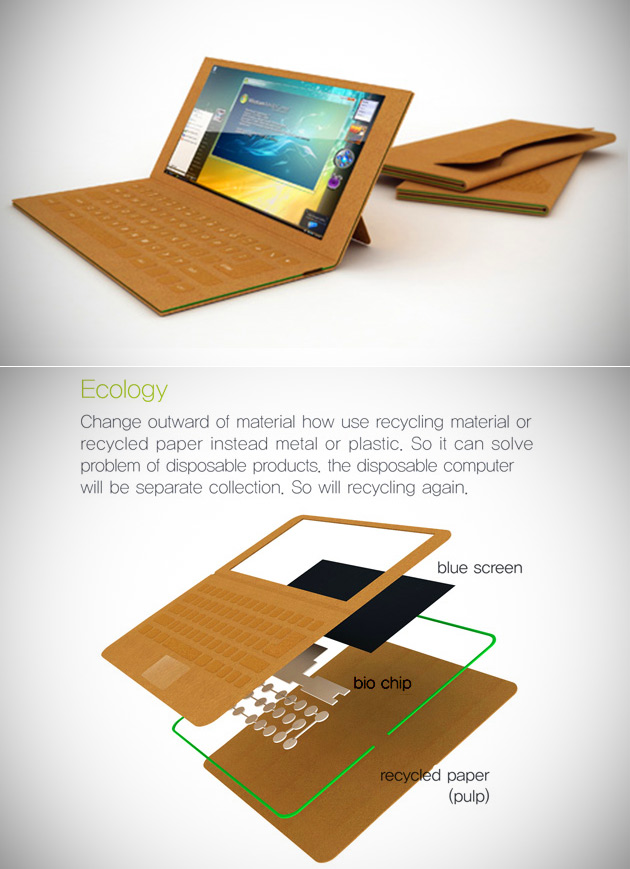Recyclable Paper Laptop