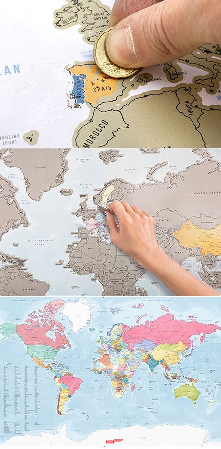 Scratch Off World Map