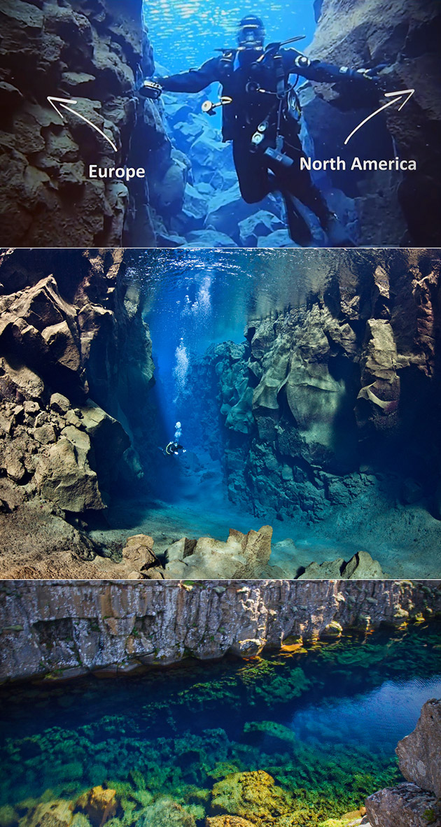 You Could Either Go Snorkeling Or Dive Between Two Continents At The Silfra Fissure Techeblog 