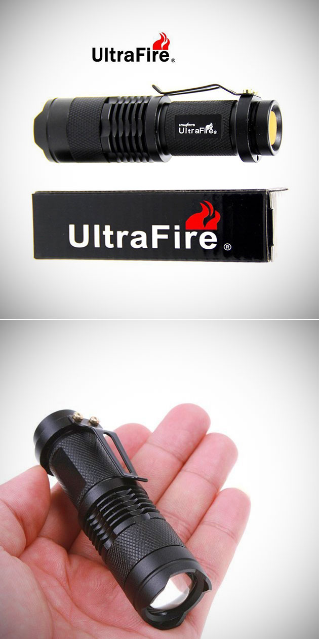 You Can't Be Too Safe, Get UltraFire's SK68 Adjustable Focus Flashlight ...