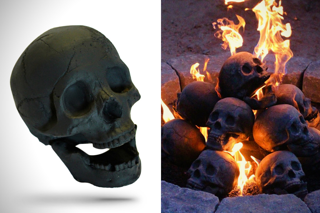 Skull Fire Logs