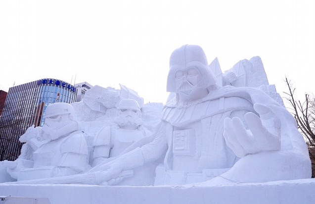 Star Wars Snow Sculpture
