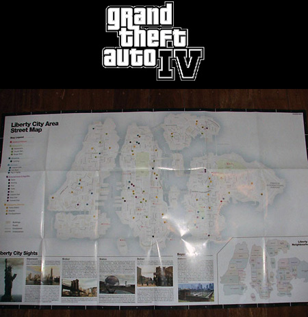 gta 4 map. 3 GTA IV street map,