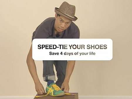 How to Tie Your Shoes Really Fast in One-Second