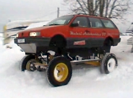  this Volkswagen Passat monster truck just might be the vehicle for you