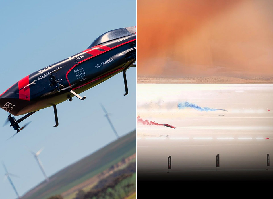 Airspeeder EXA Series First eVTOL Drag Race MK3 Flying Car