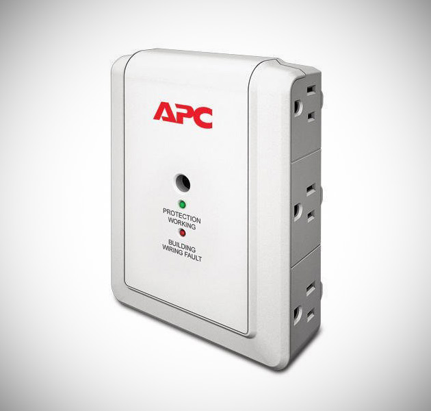 APC 6-Outlet Wall Surge Protector