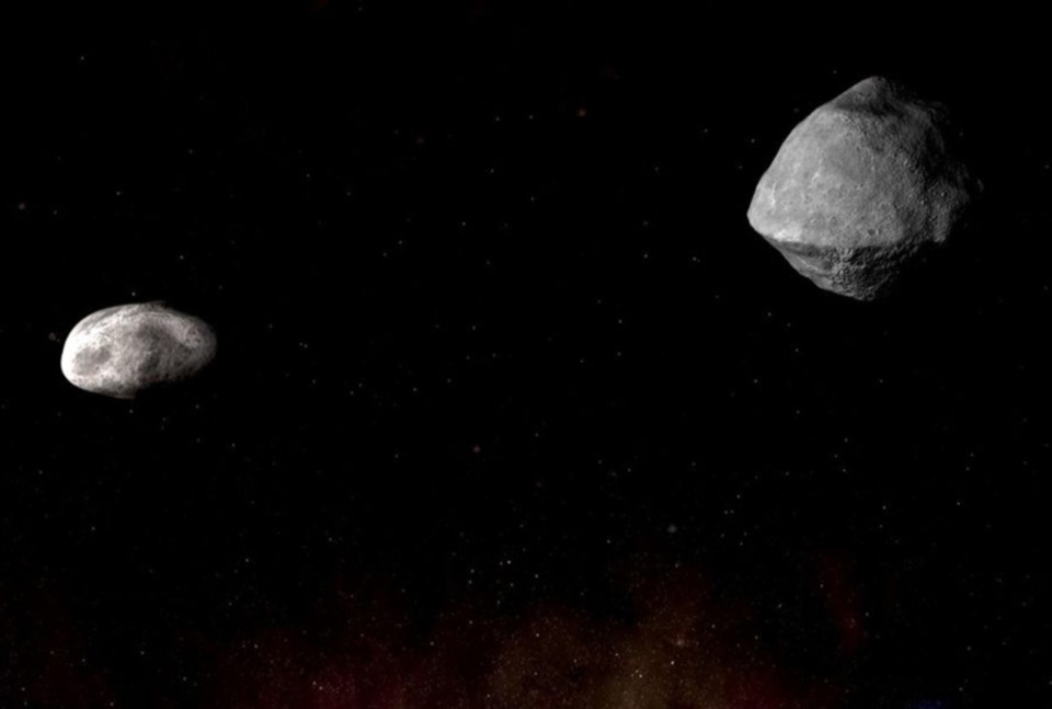 Asteroid Own Moon Earth