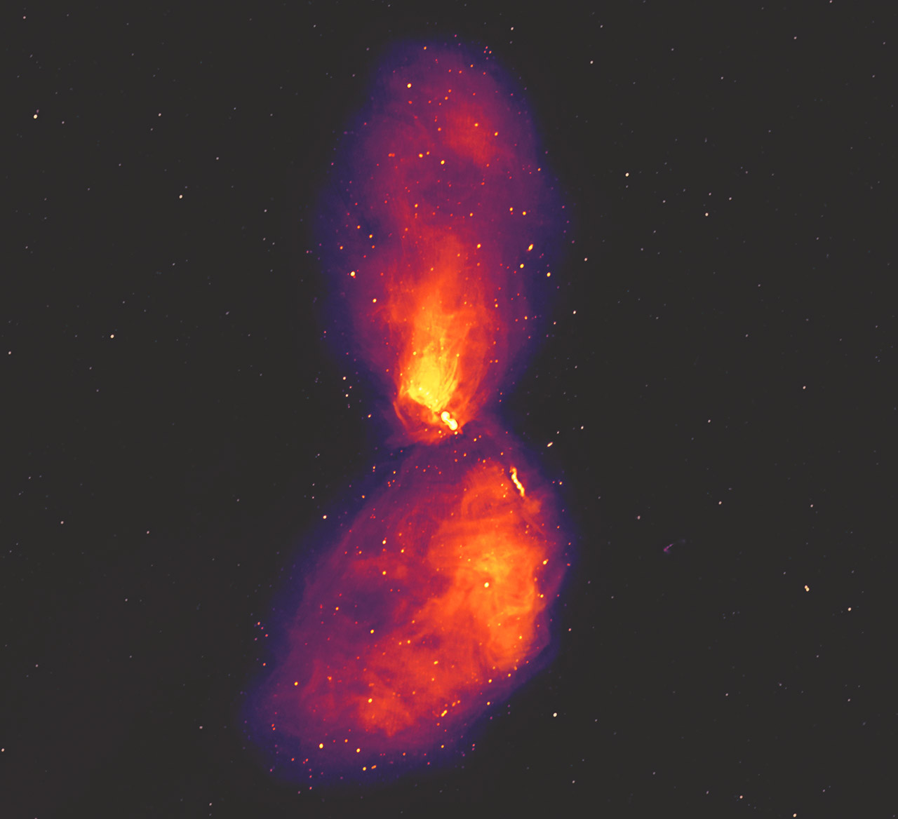Black Hole Erupting Galaxy Centaurus A