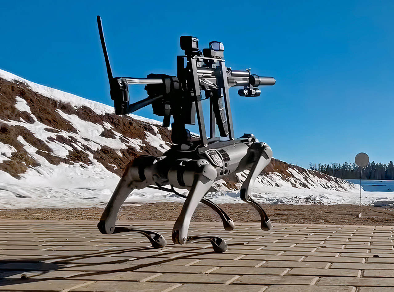Boston Dynamics Robot Dog Submachine Gun