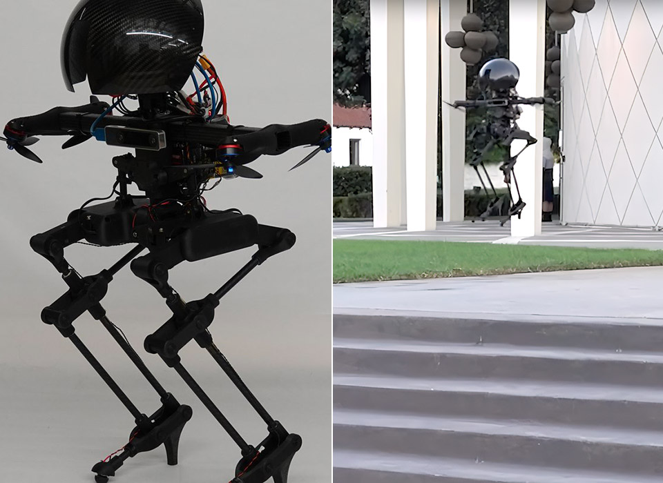 Caltech LEONARDO Legs Onboard Drone Robot