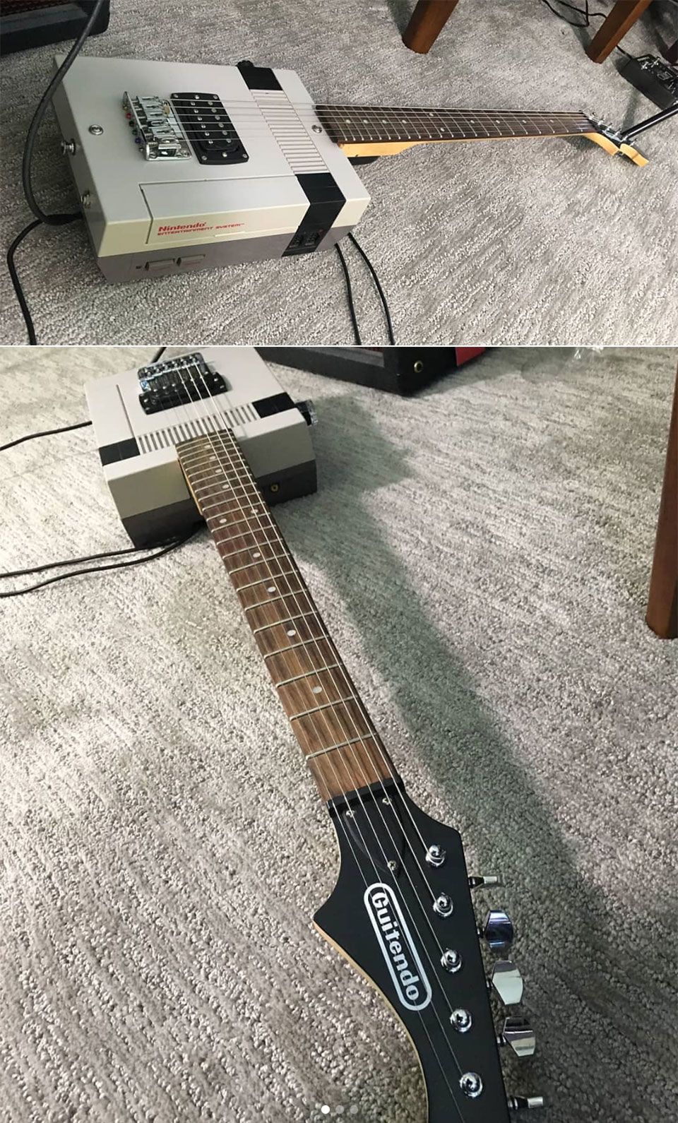 Person in charge Inca Empire thermometer Musician Uses Functional "Guitendo" Guitar Made from a Real NES to Play Super  Mario Bros. Theme - TechEBlog