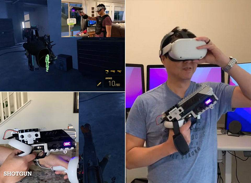 Haptic Gun Virtual Reality VR Mod Oculus