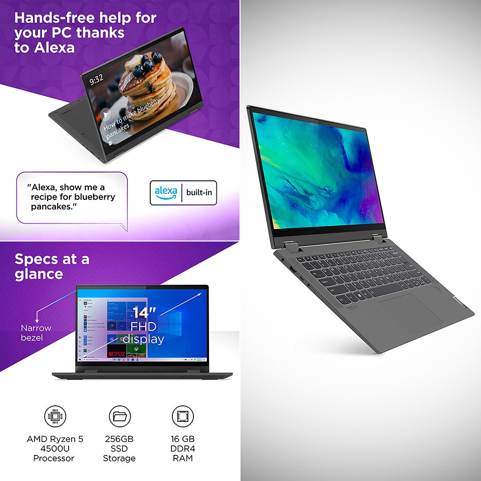 Lenovo IdeaPad Flex 5 Laptop Ryzen 5 5500U