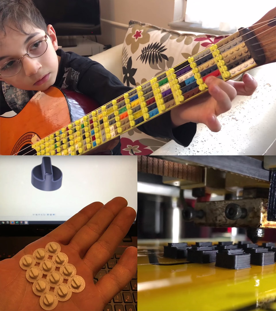 Microtonal Guitar LEGO Fretboard