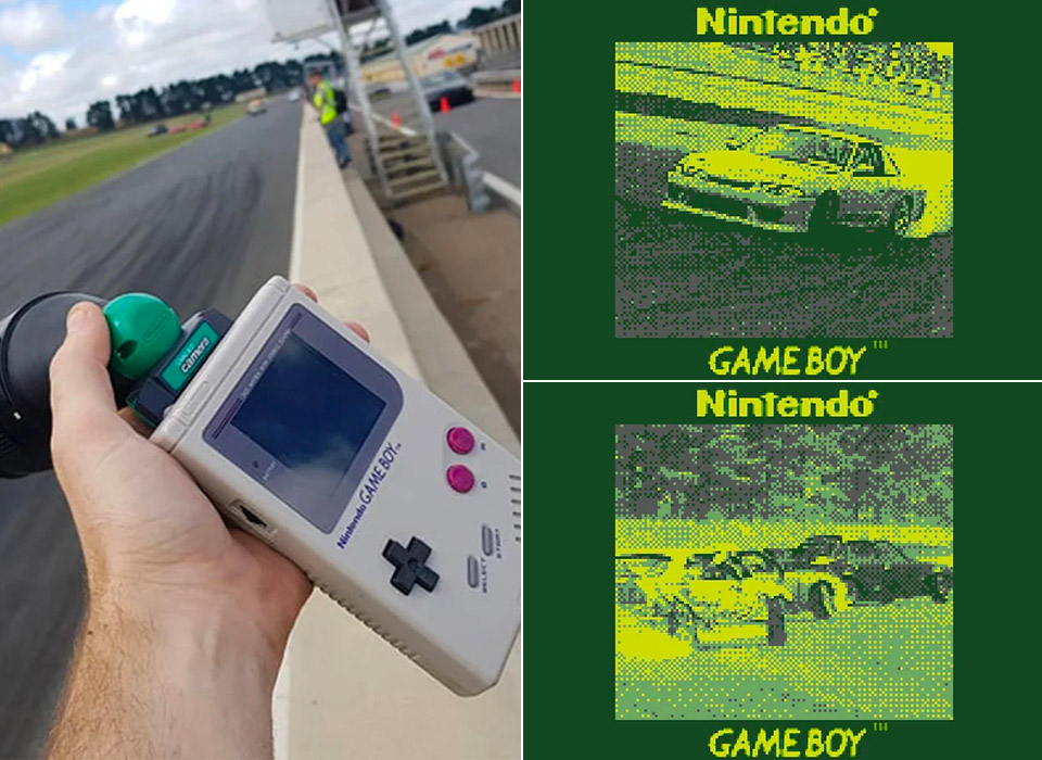 Modified Game Boy Camera Photography Race Car Racing