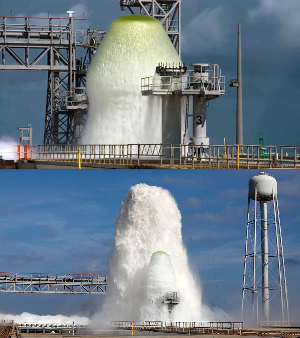 NASA SLS Water Fountain