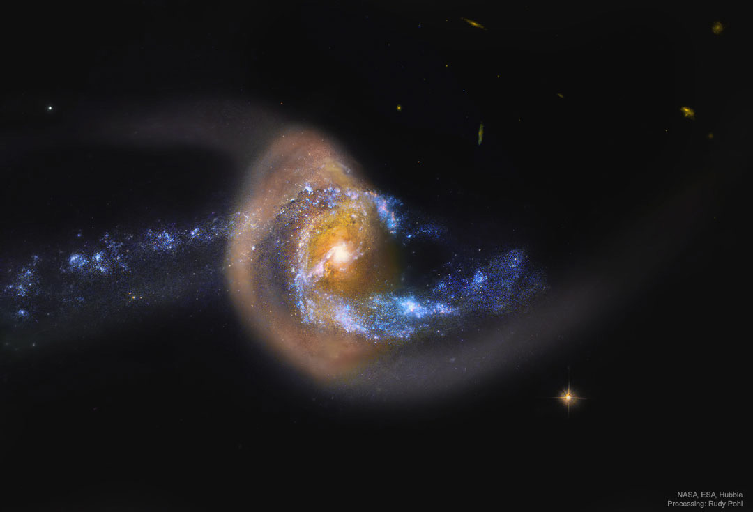NASA Spiral Galaxy Collision