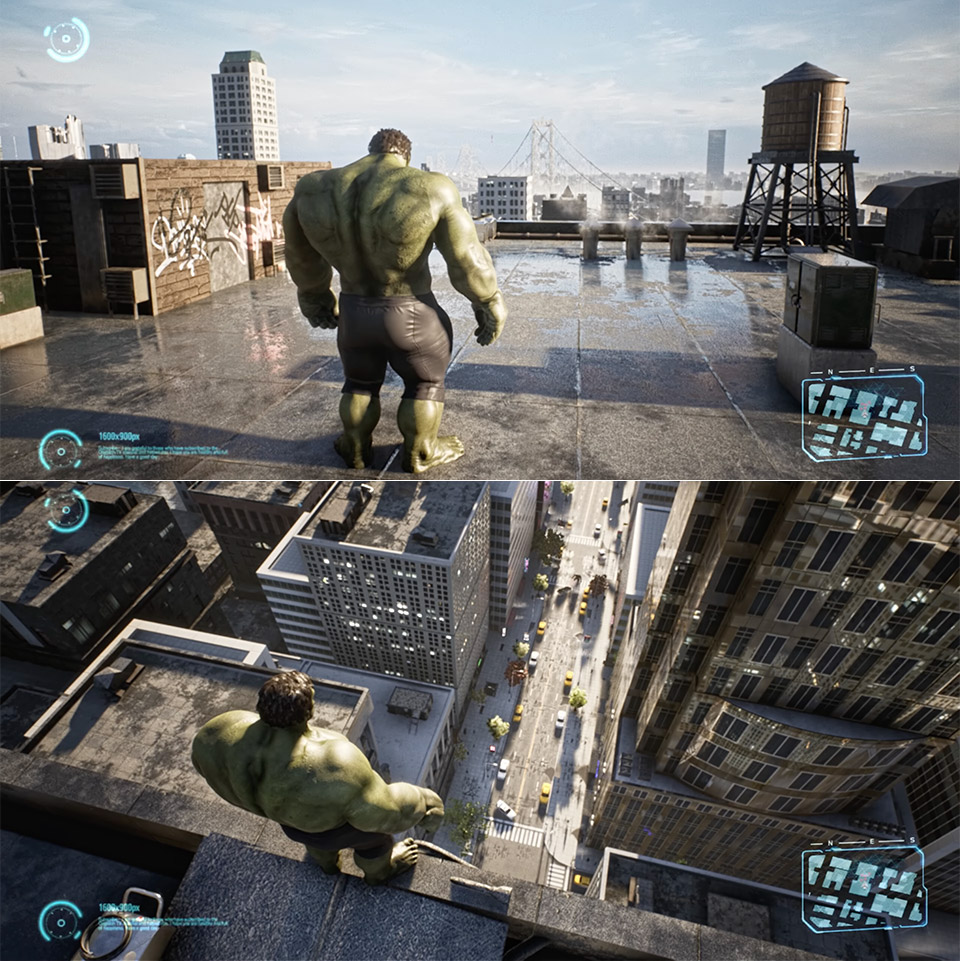Open World Hulk Game Unreal Engine 5 PS5 Xbox