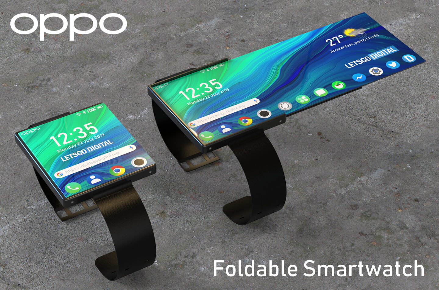 Oppo Foldable Smartwatch