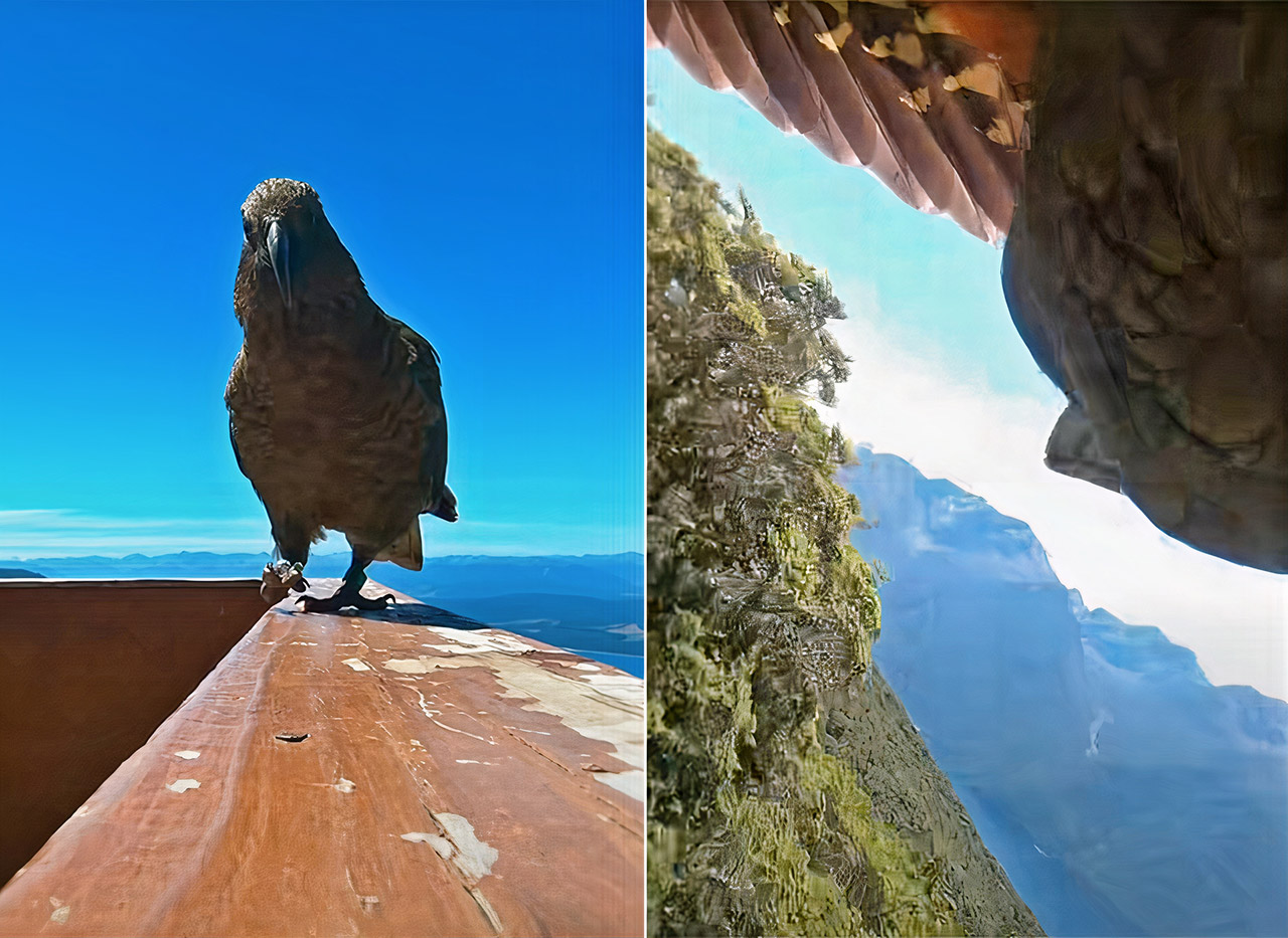 Parrot Steals GoPro New Zealand Hiking Family