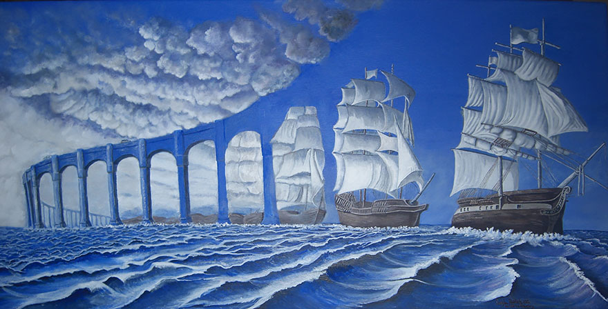 Rob Gonsalves Optical Illusion Painting