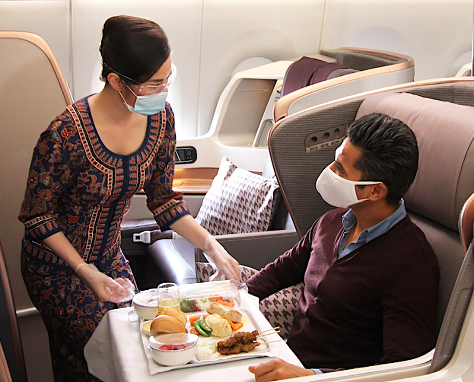 Singapore Airlines A380 Restaurant Dining