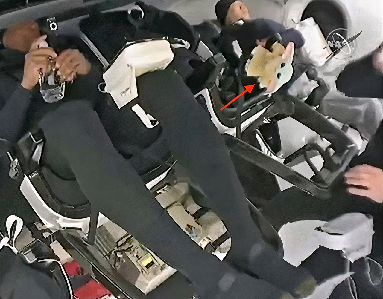 SpaceX Crew-1 Baby Yoda Zero G ISS