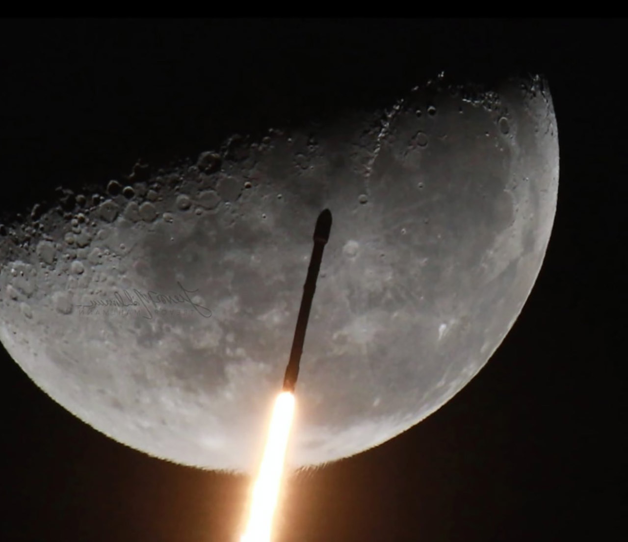SpaceX Falcon  Rocket Moon Collision NASA