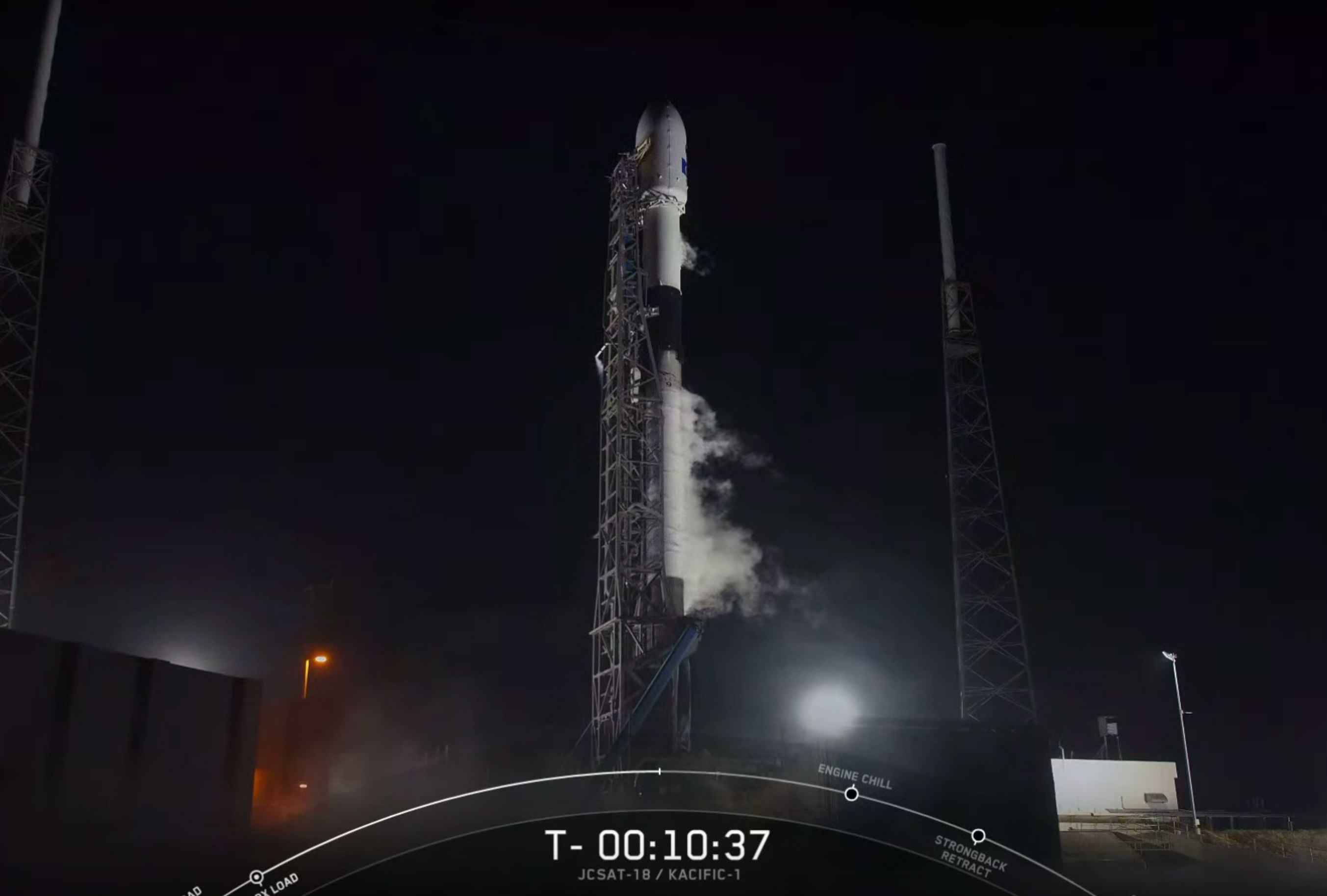 SpaceX Falcon 9 Rocket Launch JCSAT-18