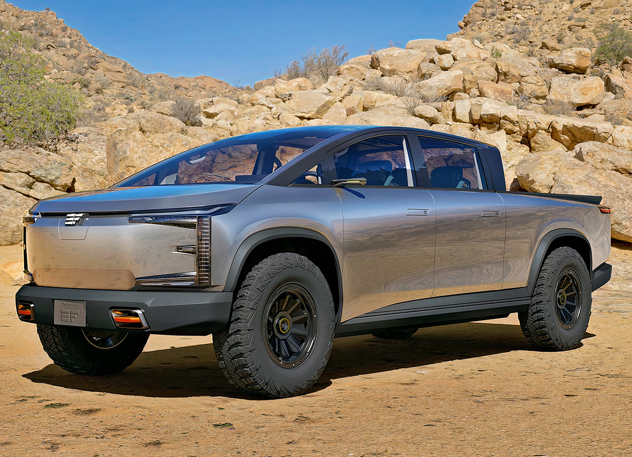 First Look At SPI Energy s Edison Future EF1 T Electric Pickup Truck 
