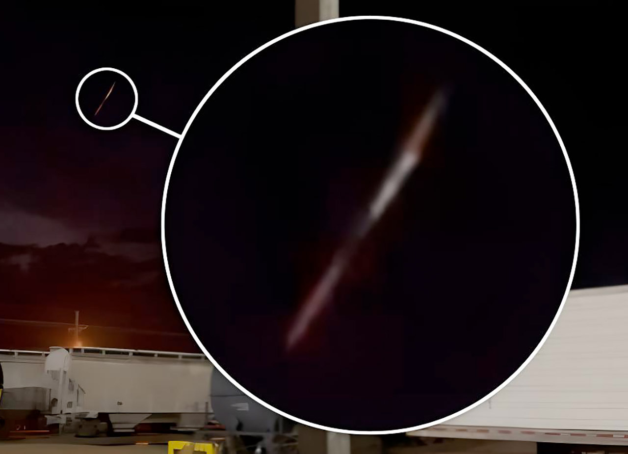 Strange Object UFO Crash Lightning Storm Texas