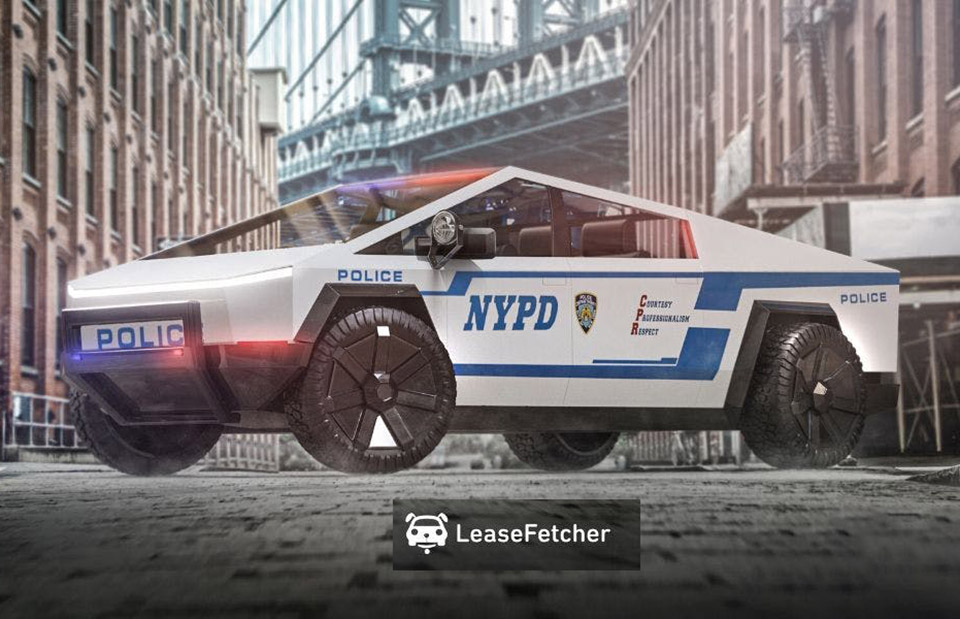 Tesla Cybertruck Police Car