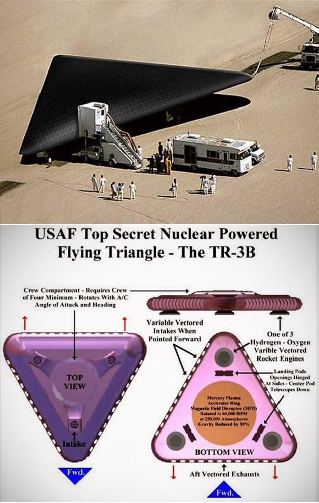 TR-3B Aurora Black Triangle UFO Might Be Classified Successor to ...